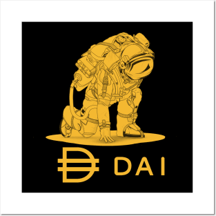 Dai  Crypto Dai  Token Dai  Cryptocurrency coin token Posters and Art